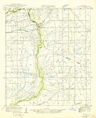 United States Geological Survey Milton, LA (1946, 31680-Scale) digital map