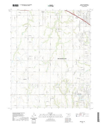 United States Geological Survey Minco NE, OK (2022, 24000-Scale) digital map
