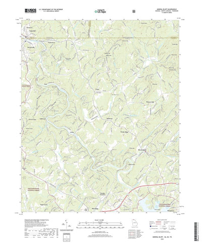 United States Geological Survey Mineral Bluff, GA (2020, 24000-Scale) digital map