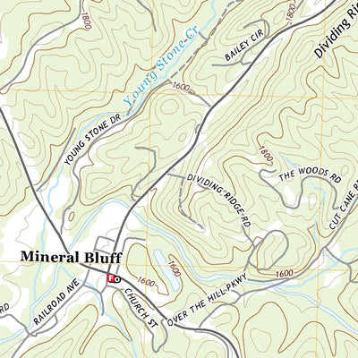 United States Geological Survey Mineral Bluff, GA (2020, 24000-Scale) digital map