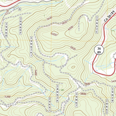 United States Geological Survey Mineral, CA (2022, 24000-Scale) digital map