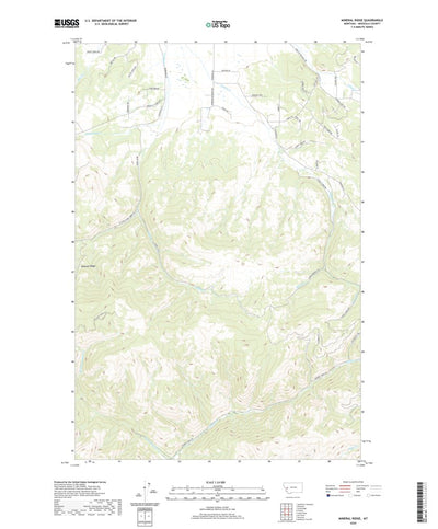 United States Geological Survey Mineral Ridge, MT (2020, 24000-Scale) digital map
