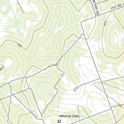 United States Geological Survey Mineral, TX (2022, 24000-Scale) digital map