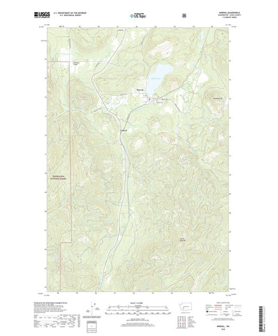 United States Geological Survey Mineral, WA (2020, 24000-Scale) digital map