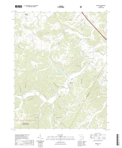 United States Geological Survey Minnith, MO (2021, 24000-Scale) digital map