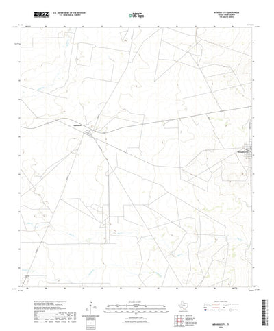 United States Geological Survey Mirando City, TX (2022, 24000-Scale) digital map
