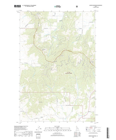 United States Geological Survey Mission Mountain, ID (2020, 24000-Scale) digital map