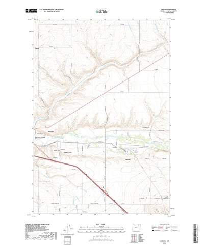 United States Geological Survey Mission, OR (2020, 24000-Scale) digital map