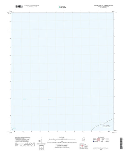 United States Geological Survey Mississippi Sound (All Water), MS (2020, 24000-Scale) digital map