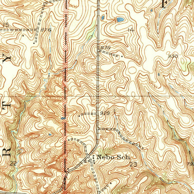 United States Geological Survey Missouri City, MO (1947, 31680-Scale) digital map
