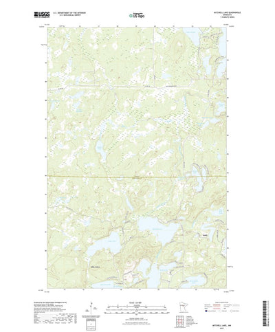United States Geological Survey Mitchell Lake, MN (2022, 24000-Scale) digital map