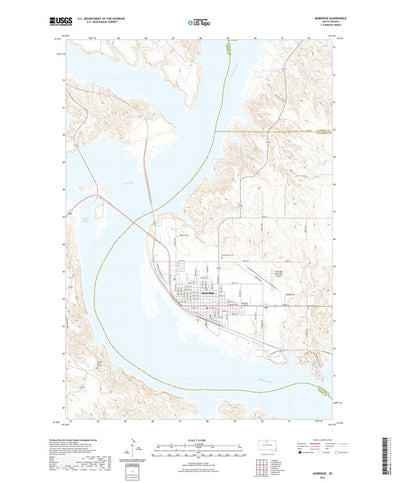 United States Geological Survey Mobridge, SD (2021, 24000-Scale) digital map
