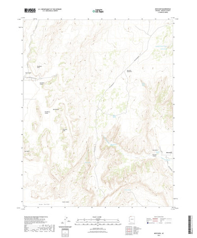 United States Geological Survey Moccasin, AZ (2021, 24000-Scale) digital map