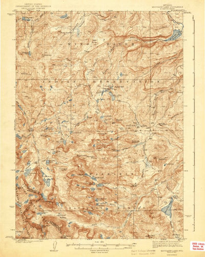 United States Geological Survey Moccasin Lake, WY (1943, 62500-Scale) digital map