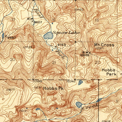 United States Geological Survey Moccasin Lake, WY (1943, 62500-Scale) digital map