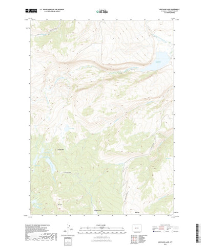 United States Geological Survey Moccasin Lake, WY (2021, 24000-Scale) digital map