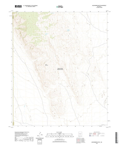 United States Geological Survey Mockingbird Gap SE, NM (2020, 24000-Scale) digital map