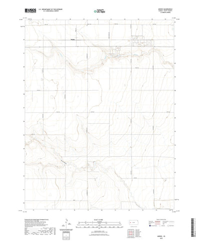 United States Geological Survey Modoc, KS (2022, 24000-Scale) digital map