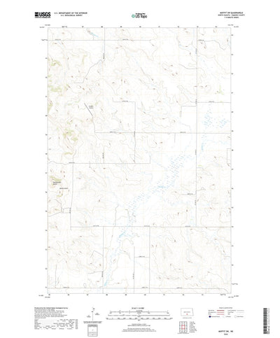 United States Geological Survey Moffit SW, ND (2020, 24000-Scale) digital map