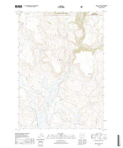 United States Geological Survey Moffit Table, OR (2020, 24000-Scale) digital map