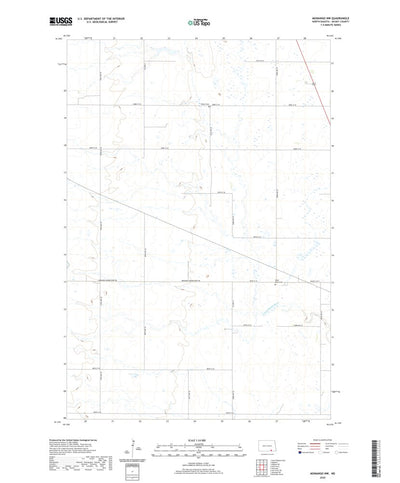 United States Geological Survey Monango NW, ND (2020, 24000-Scale) digital map