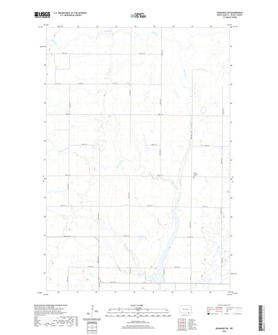 United States Geological Survey Monango SW, ND (2020, 24000-Scale) digital map