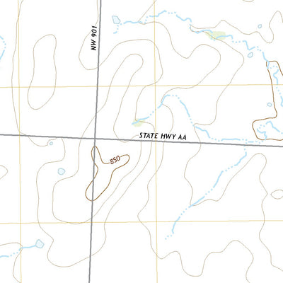 United States Geological Survey Monegaw Springs NW, MO (2021, 24000-Scale) digital map