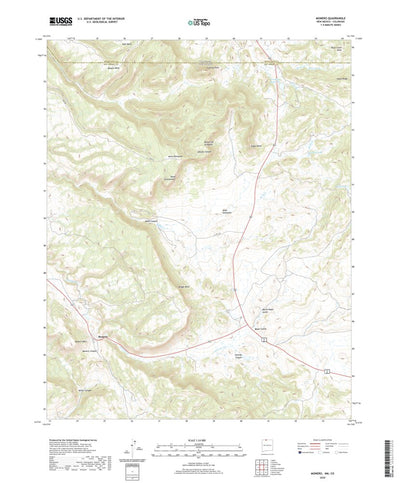 United States Geological Survey Monero, NM (2020, 24000-Scale) digital map