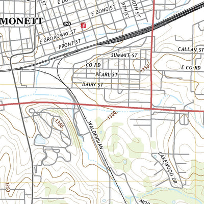 United States Geological Survey Monett, MO (2021, 24000-Scale) digital map