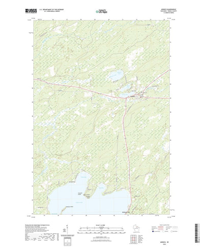 United States Geological Survey Monico, WI (2022, 24000-Scale) digital map