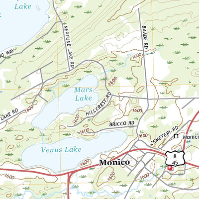 United States Geological Survey Monico, WI (2022, 24000-Scale) digital map