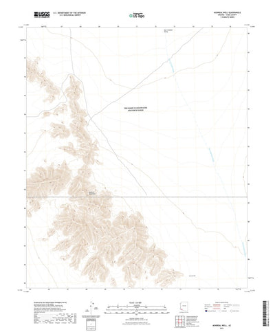 United States Geological Survey Monreal Well, AZ (2021, 24000-Scale) digital map