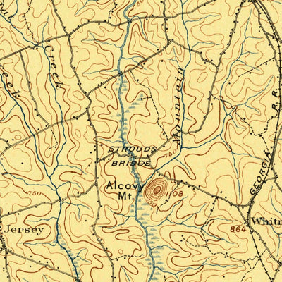 United States Geological Survey Monroe, GA (1896, 125000-Scale) digital map