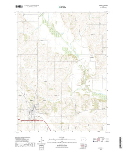 United States Geological Survey Monroe, IA (2022, 24000-Scale) digital map