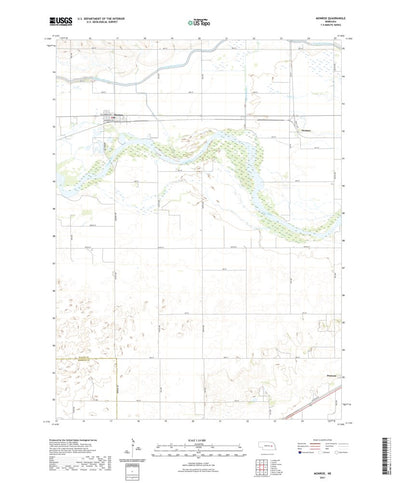 United States Geological Survey Monroe, NE (2021, 24000-Scale) digital map