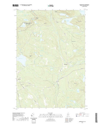 United States Geological Survey Monson East, ME (2021, 24000-Scale) digital map