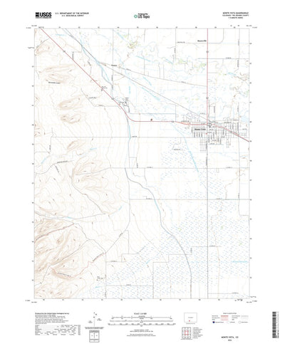 United States Geological Survey Monte Vista, CO (2022, 24000-Scale) digital map