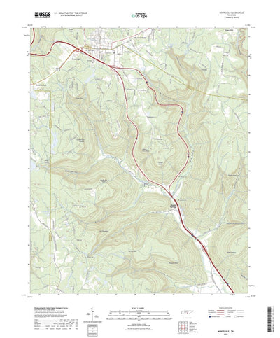United States Geological Survey Monteagle, TN (2022, 24000-Scale) digital map