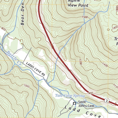United States Geological Survey Monteagle, TN (2022, 24000-Scale) digital map