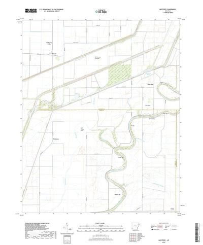United States Geological Survey Monterey, AR (2020, 24000-Scale) digital map
