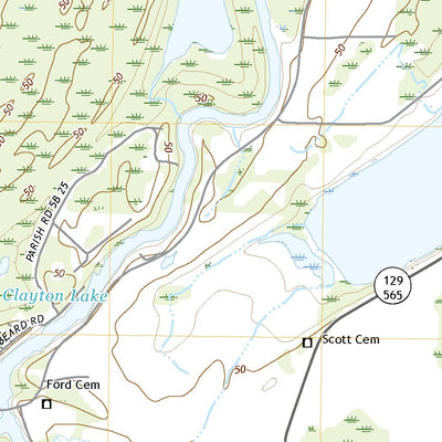 United States Geological Survey Monterey, LA (2020, 24000-Scale) digital map