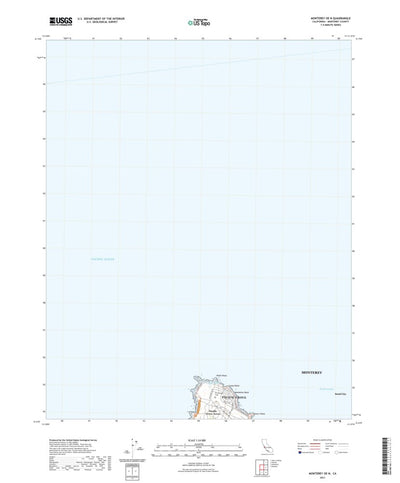 United States Geological Survey Monterey OE N, CA (2021, 24000-Scale) digital map