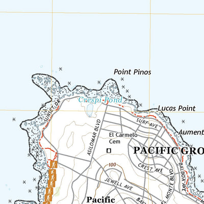 United States Geological Survey Monterey OE N, CA (2021, 24000-Scale) digital map