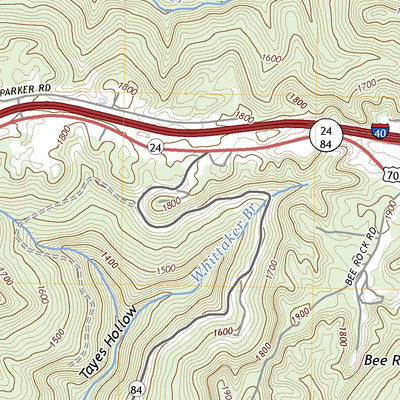 United States Geological Survey Monterey, TN (2022, 24000-Scale) digital map