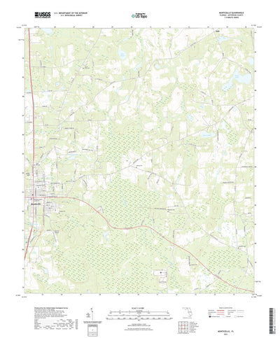 United States Geological Survey Monticello, FL (2021, 24000-Scale) digital map