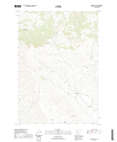 United States Geological Survey Monument Hill, MT (2020, 24000-Scale) digital map