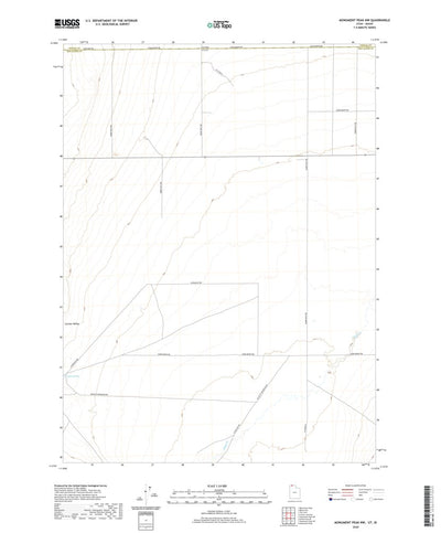United States Geological Survey Monument Peak NW, UT (2020, 24000-Scale) digital map