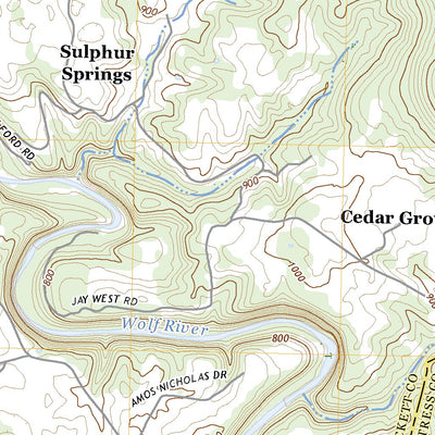United States Geological Survey Moodyville, TN (2022, 24000-Scale) digital map
