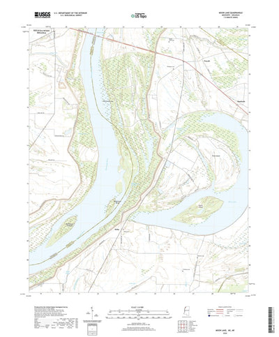 United States Geological Survey Moon Lake, MS (2020, 24000-Scale) digital map