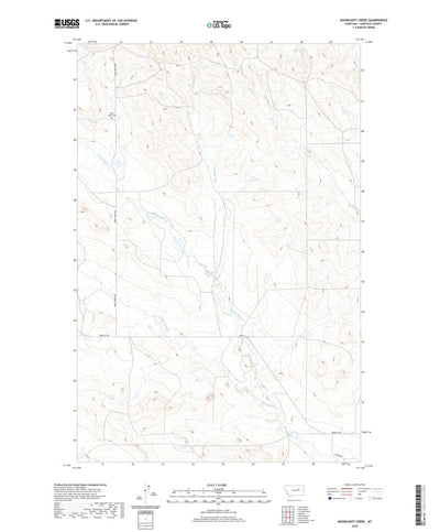 United States Geological Survey Moonlight Creek, MT (2020, 24000-Scale) digital map